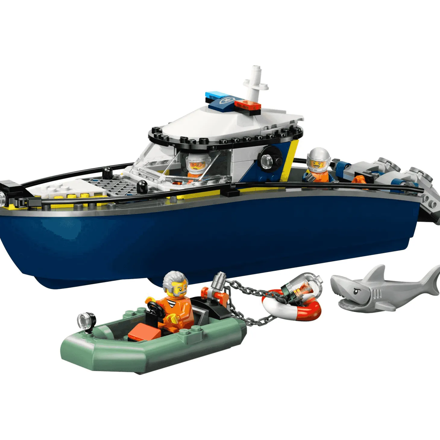 LEGO City Persecución en Barco de Policía Juguete 60456