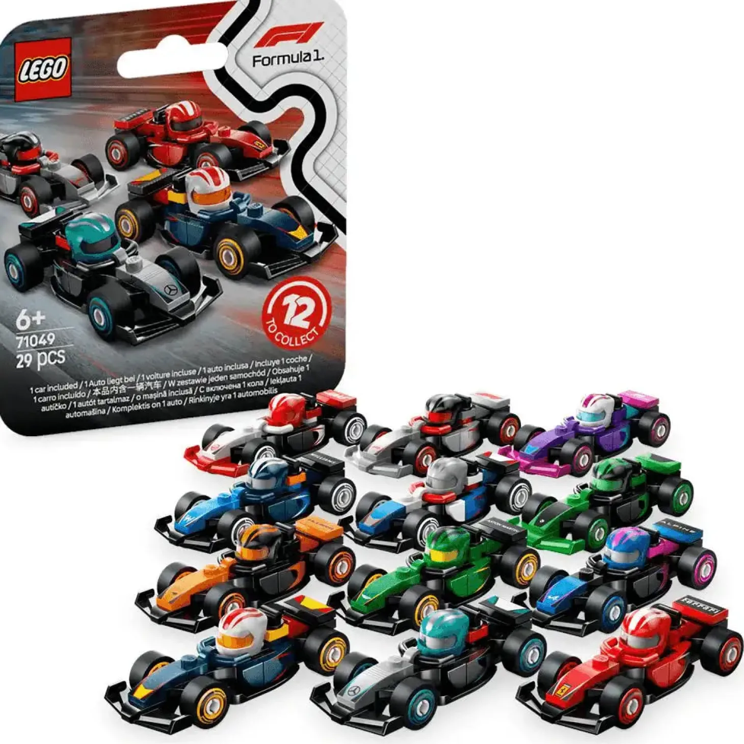 LEGO Coches de F1 Coleccionables Kit de Vehículos 71049