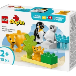 LEGO DUPLO Mi Ciudad Familias de la Fauna Salvaje: Pingüinos y Leones 10442