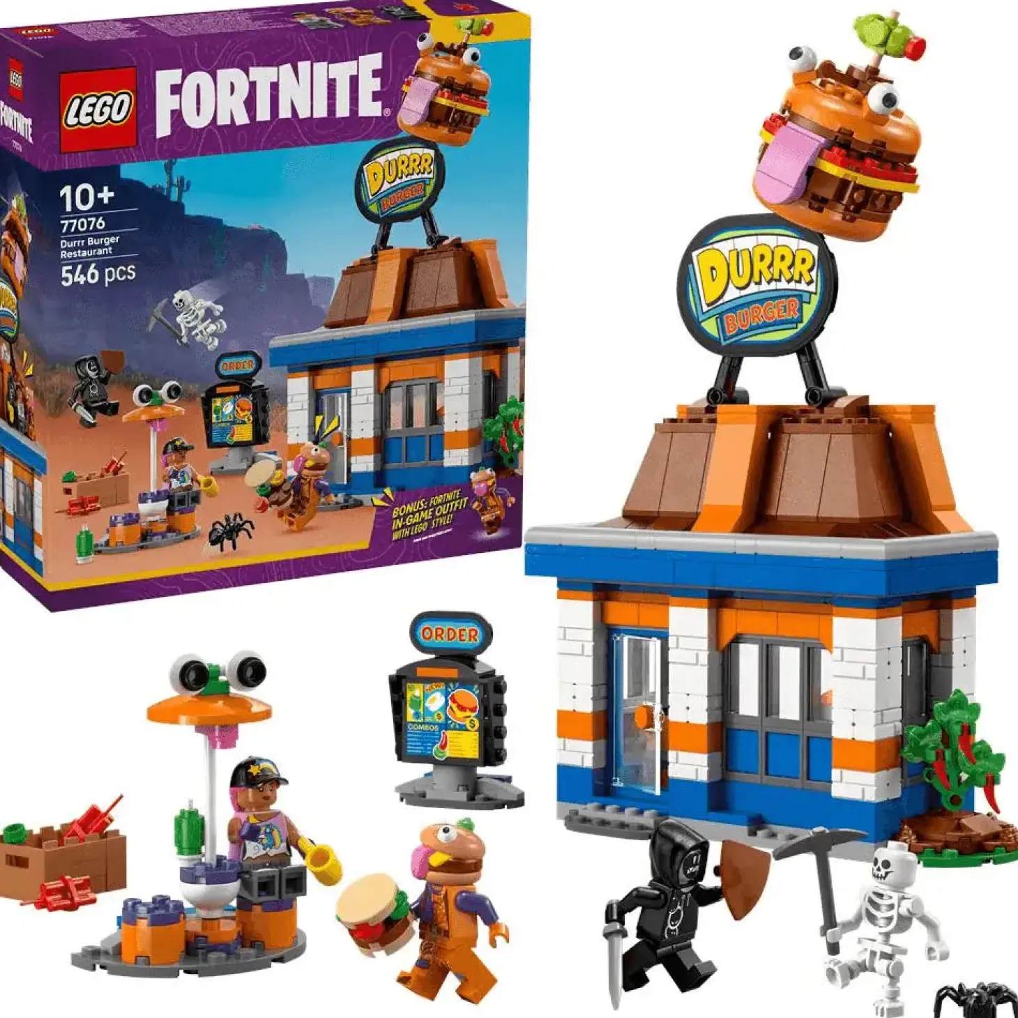 LEGO Fortnite Restaurante Hamburrrguesa Juguete 77076