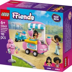 LEGO Friends Puesto de Algodón de Azúcar y Moto Set 42643