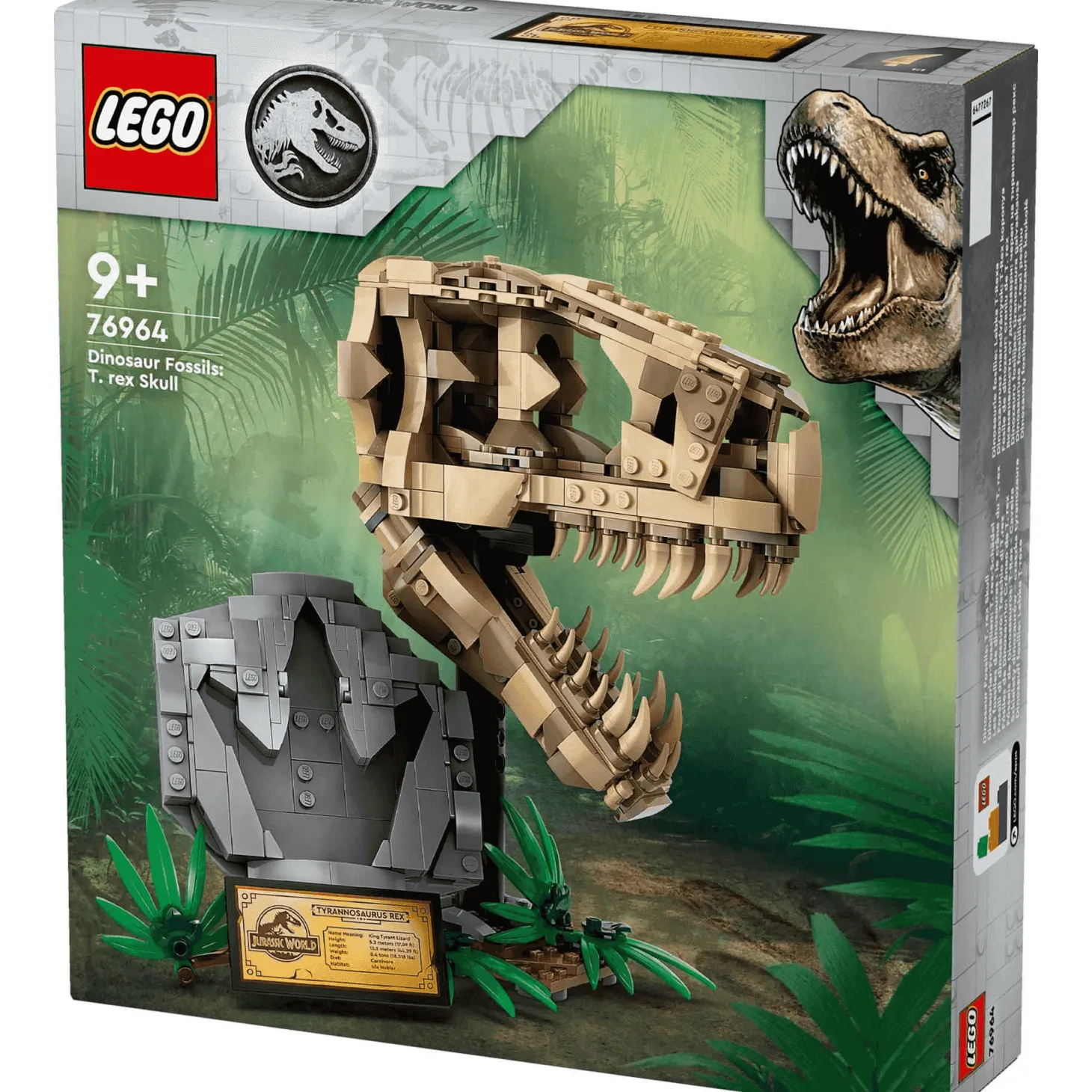 LEGO Jurassic World Fósiles de Dinosaurio: Cráneo de T. rex 76964