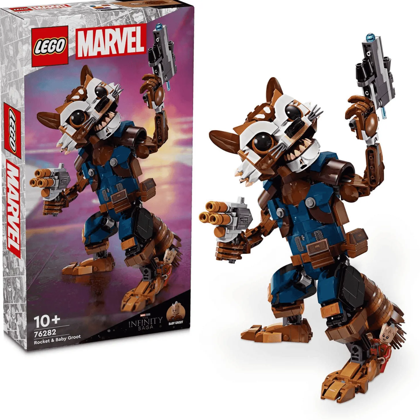 LEGO Marvel Rocket y Bebé Groot 76282