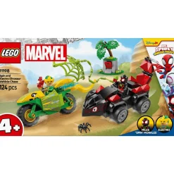 LEGO Marvel Spidey y su Superequipo Spin y Electro: Duelo de Vehículos Dinosaurio 11198