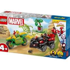 LEGO Marvel Spidey y su Superequipo Spin y Electro: Duelo de Vehículos Dinosaurio 11198