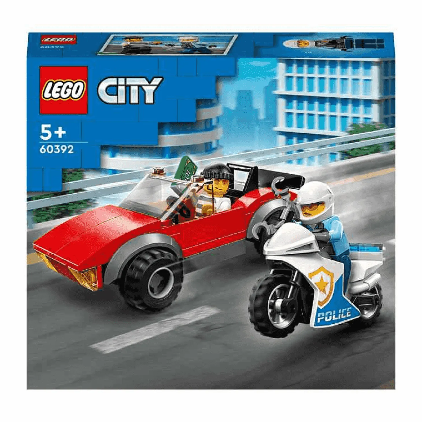 LEGO Moto de Policía y Coche a la Fuga
