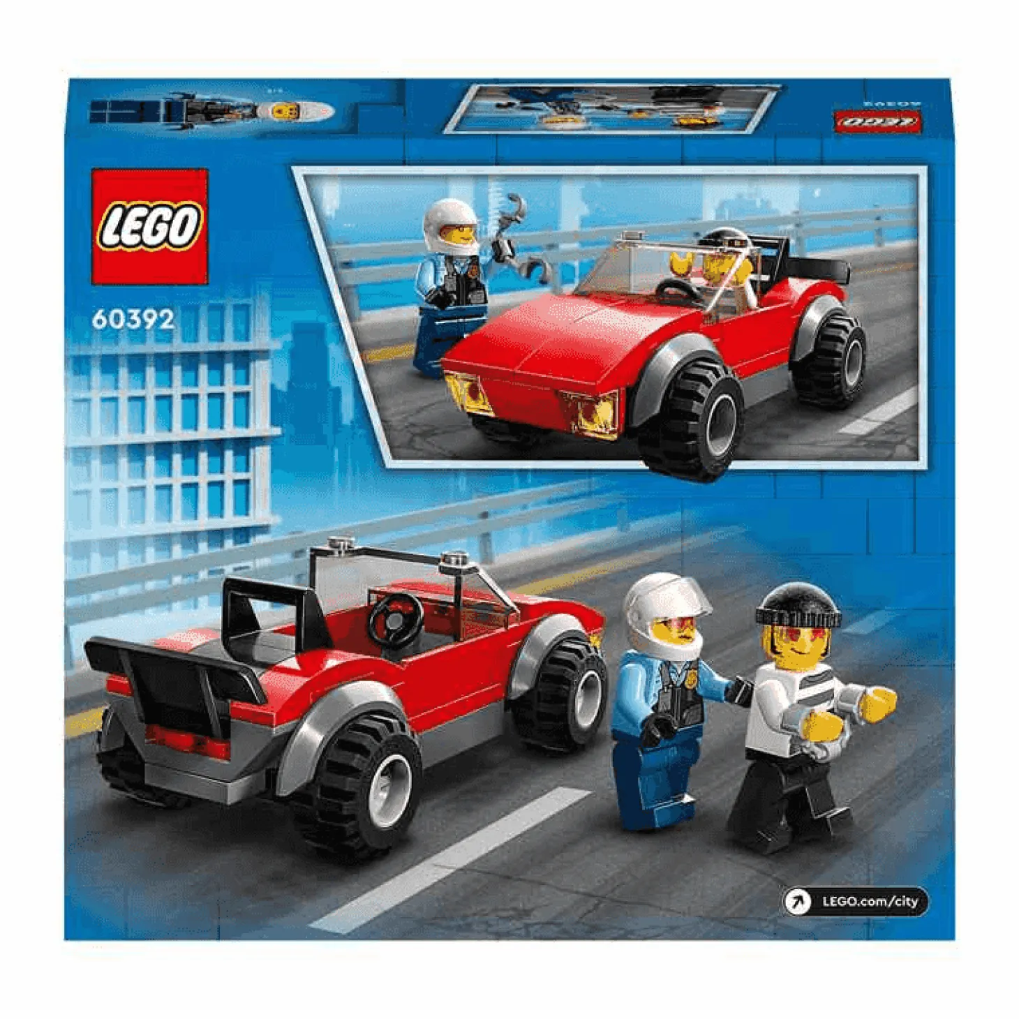 LEGO Moto de Policía y Coche a la Fuga