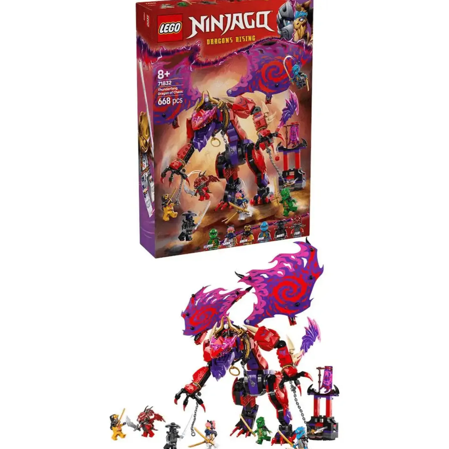 LEGO NINJAGO Dragón del Caos: Colmillo Tronador Set 71832