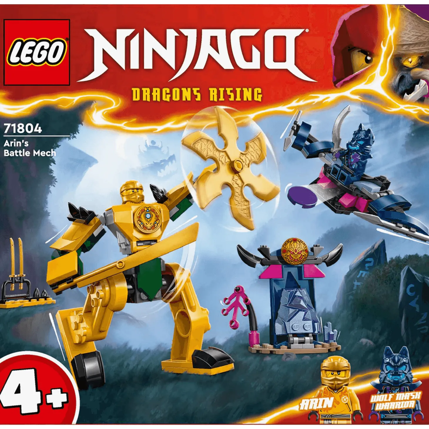 LEGO NINJAGO Meca de Combate de Arin Set de juguetes ninja 71804