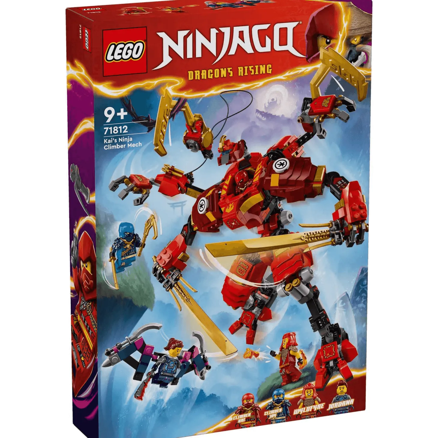 LEGO NINJAGO Meca Escalador Ninja de Kai Set de juguetes 71812