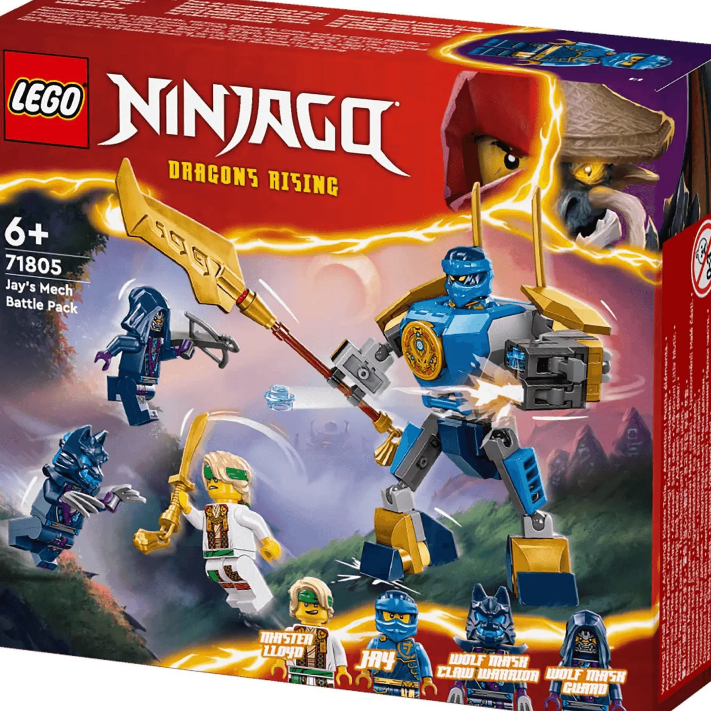 LEGO NINJAGO Pack de Combate: Meca de Jay Juguete ninja 71805