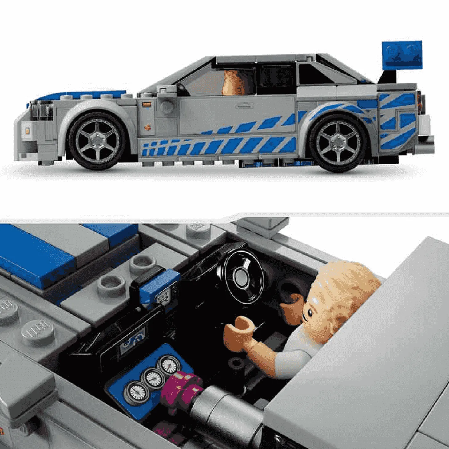 LEGO Speed Champions 76917 Nissan Skyline GT-R (R34) de 2 Fast 2 Furious (319 piezas)