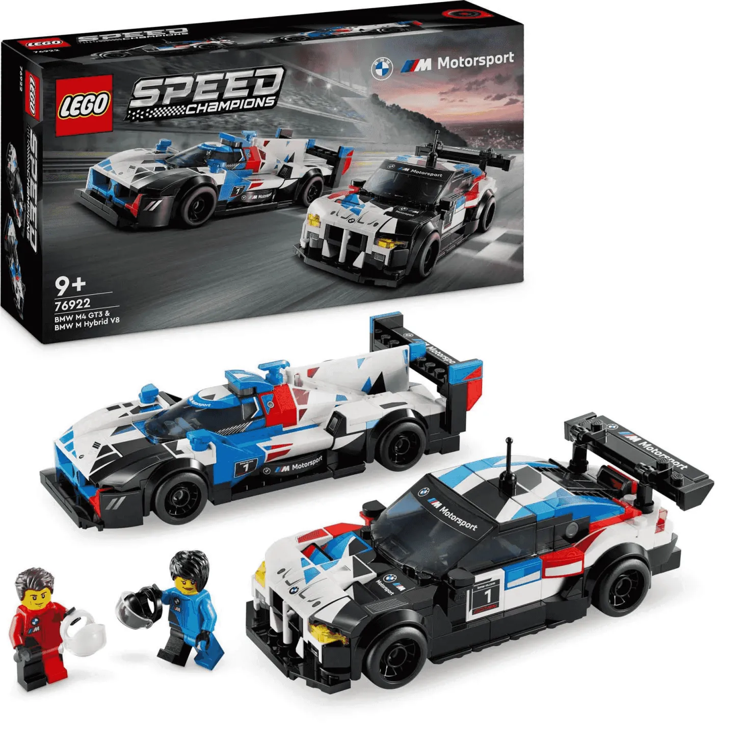 LEGO Speed Champions Coches de Carreras BMW M4 GT3 y BMW M Hybrid V8 76922