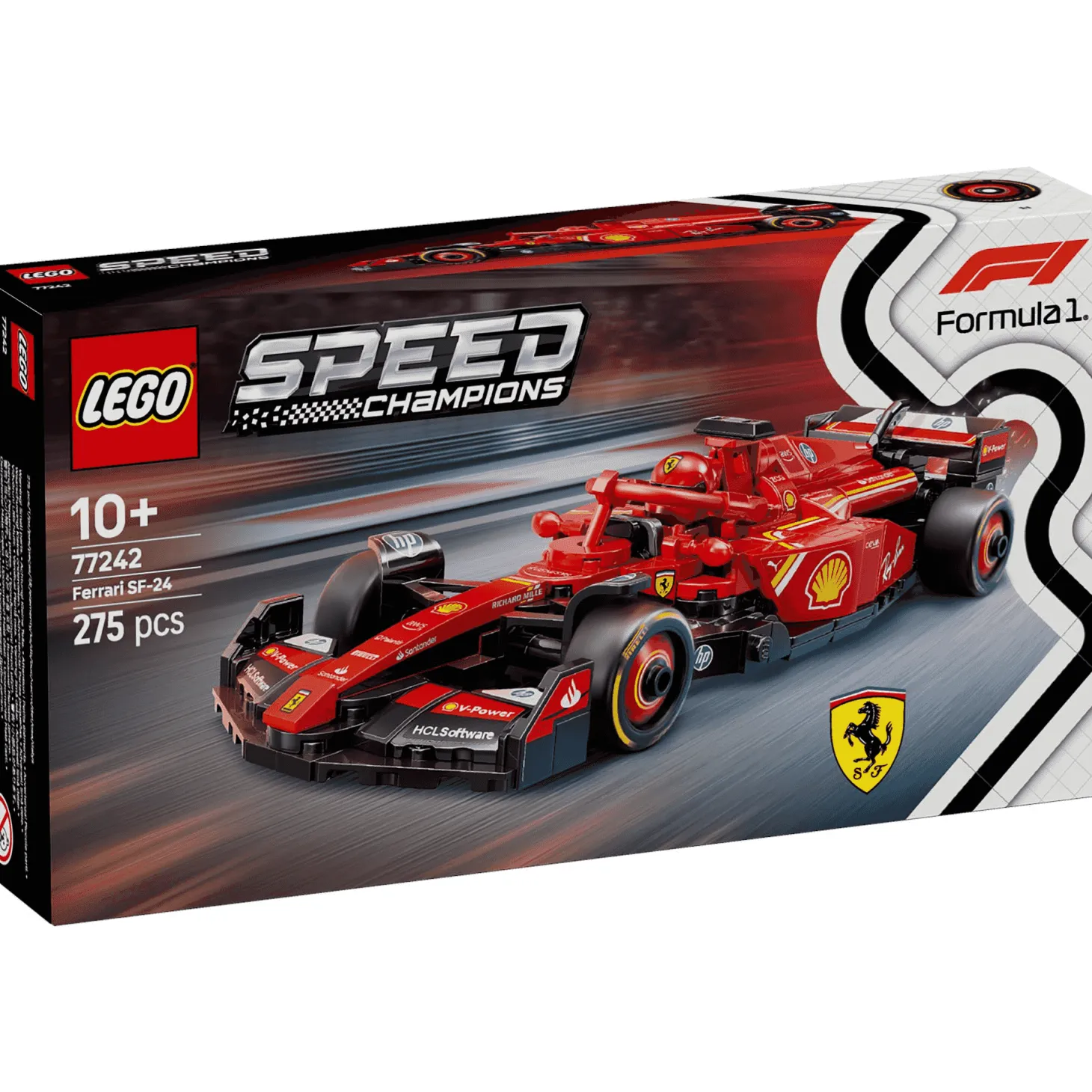 LEGO Speed Champions Coche de Carreras Ferrari SF-24 F1 77242