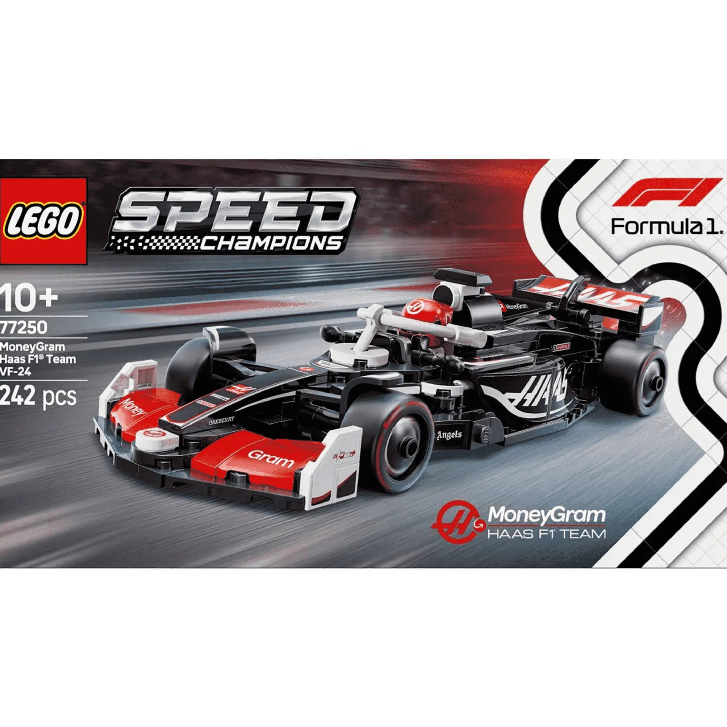 LEGO Speed Champions Coche de Carreras MoneyGram Haas F1 Team VF-24 77250
