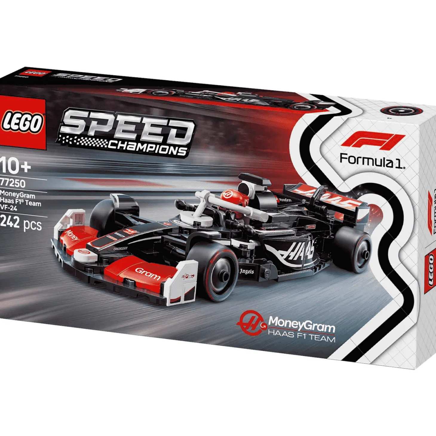 LEGO Speed Champions Coche de Carreras MoneyGram Haas F1 Team VF-24 77250
