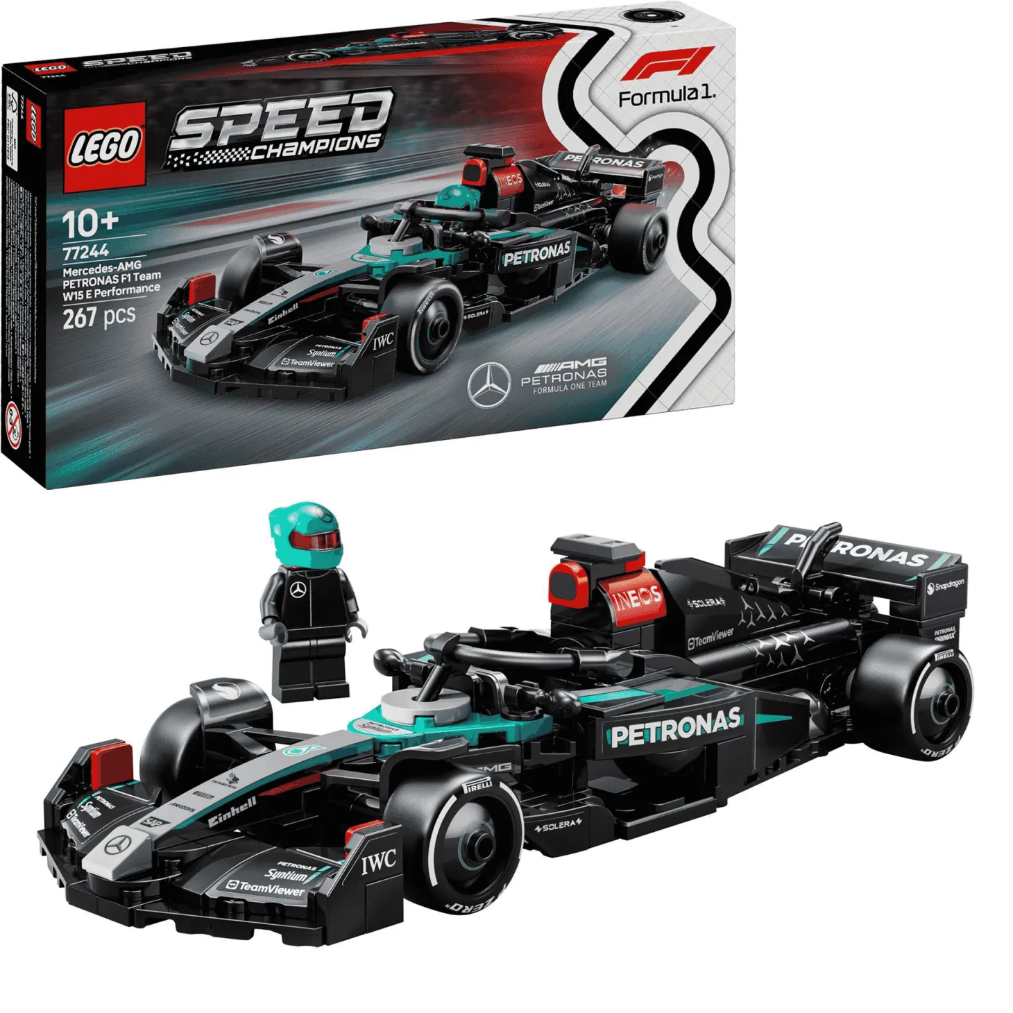 LEGO Speed Champions Coche de Carreras Mercedes-AMG F1 W15 77244
