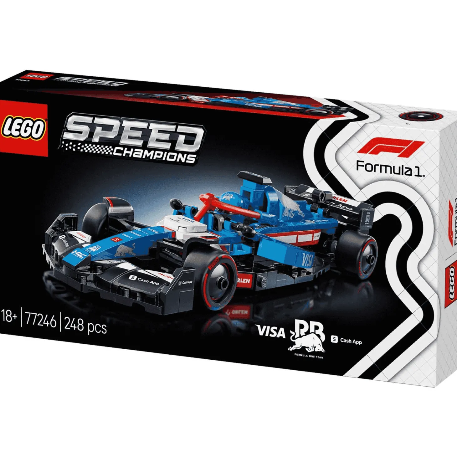 LEGO Speed Champions Coche de Carreras Visa Cash App RB VCARB 01 F1 77246