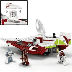 LEGO Star Wars 75333 Caza Estelar Jedi de Obi-Wan Kenobi (282 piezas)