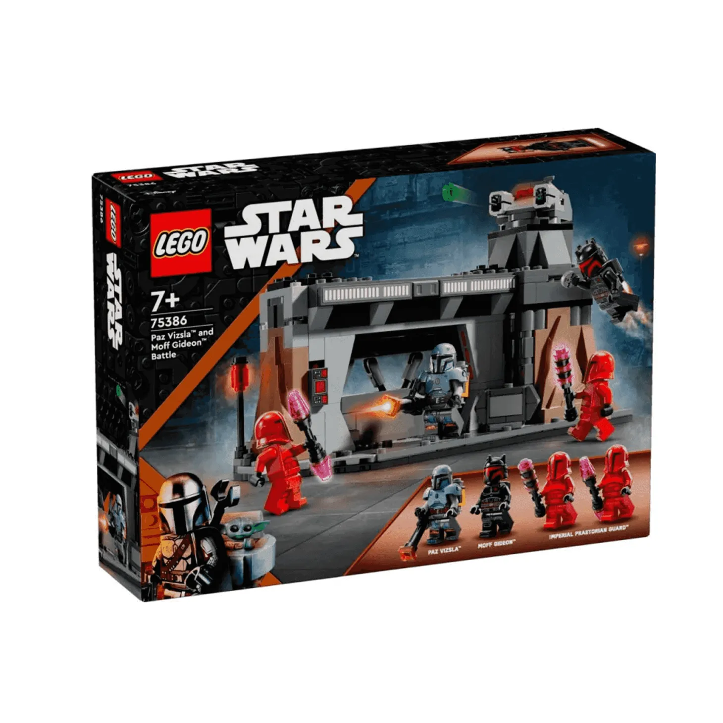 LEGO Star Wars Mandalorian Batalla entre Paz Vizsla y Moff Gideon 75386