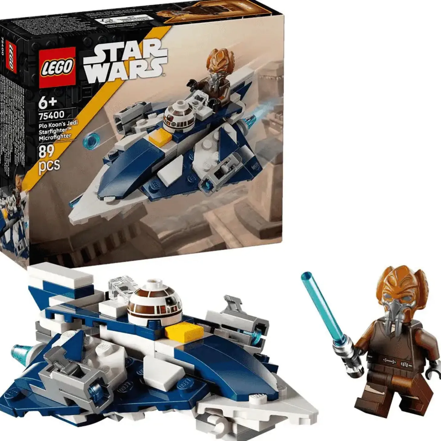 LEGO Star Wars Microfighter: Caza Estelar Jedi de Plo Koon 75400