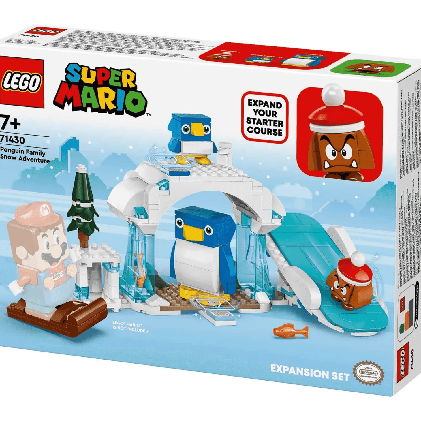 LEGO Super Mario™ Set de Expansión: Aventura en la nieve de la familia Pingüi