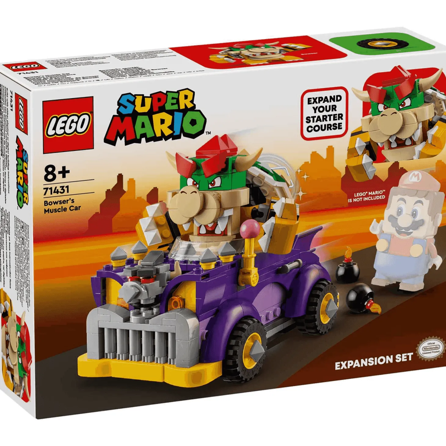 LEGO Super Mario Set de Expansión: Coche monstruoso de Bowser