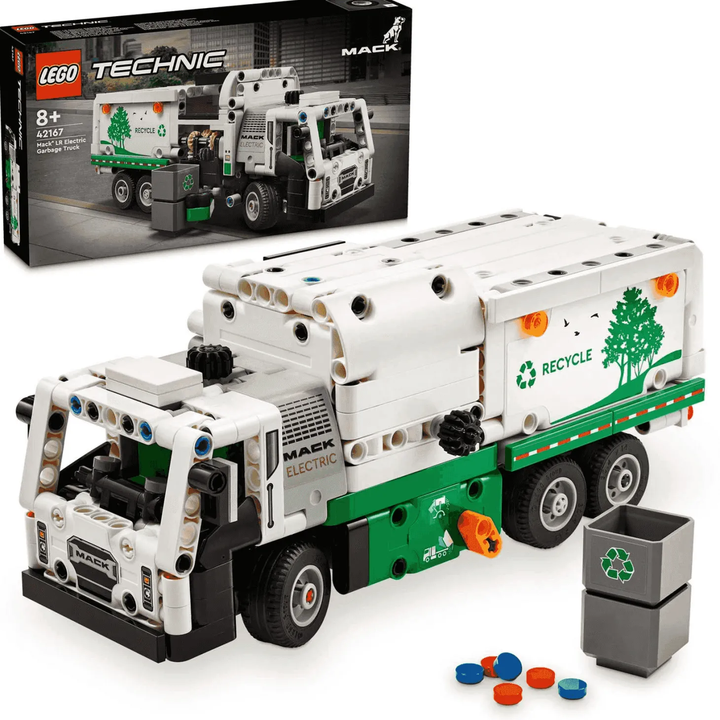 LEGO Technic Camión de Residuos Mack LR Electric 42167