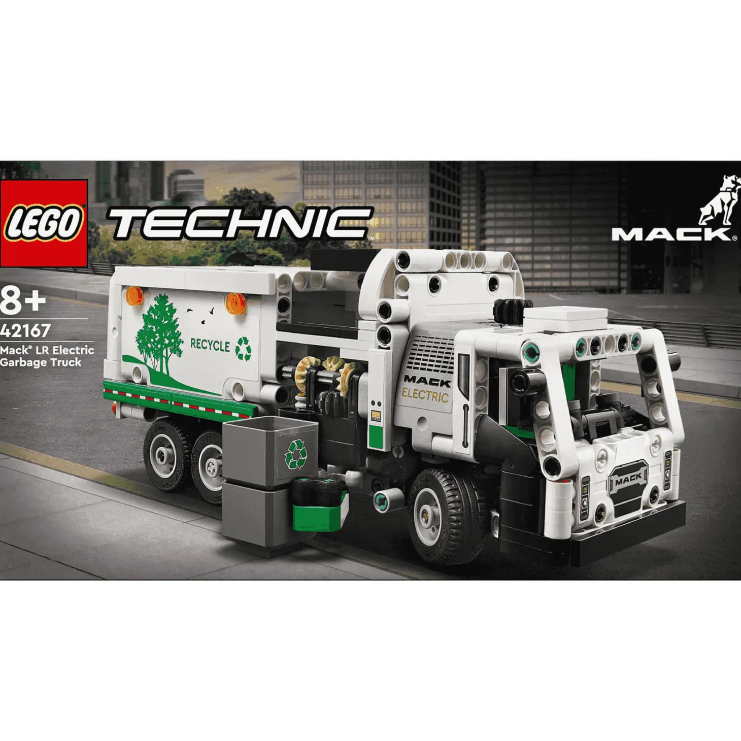 LEGO Technic Camión de Residuos Mack LR Electric 42167