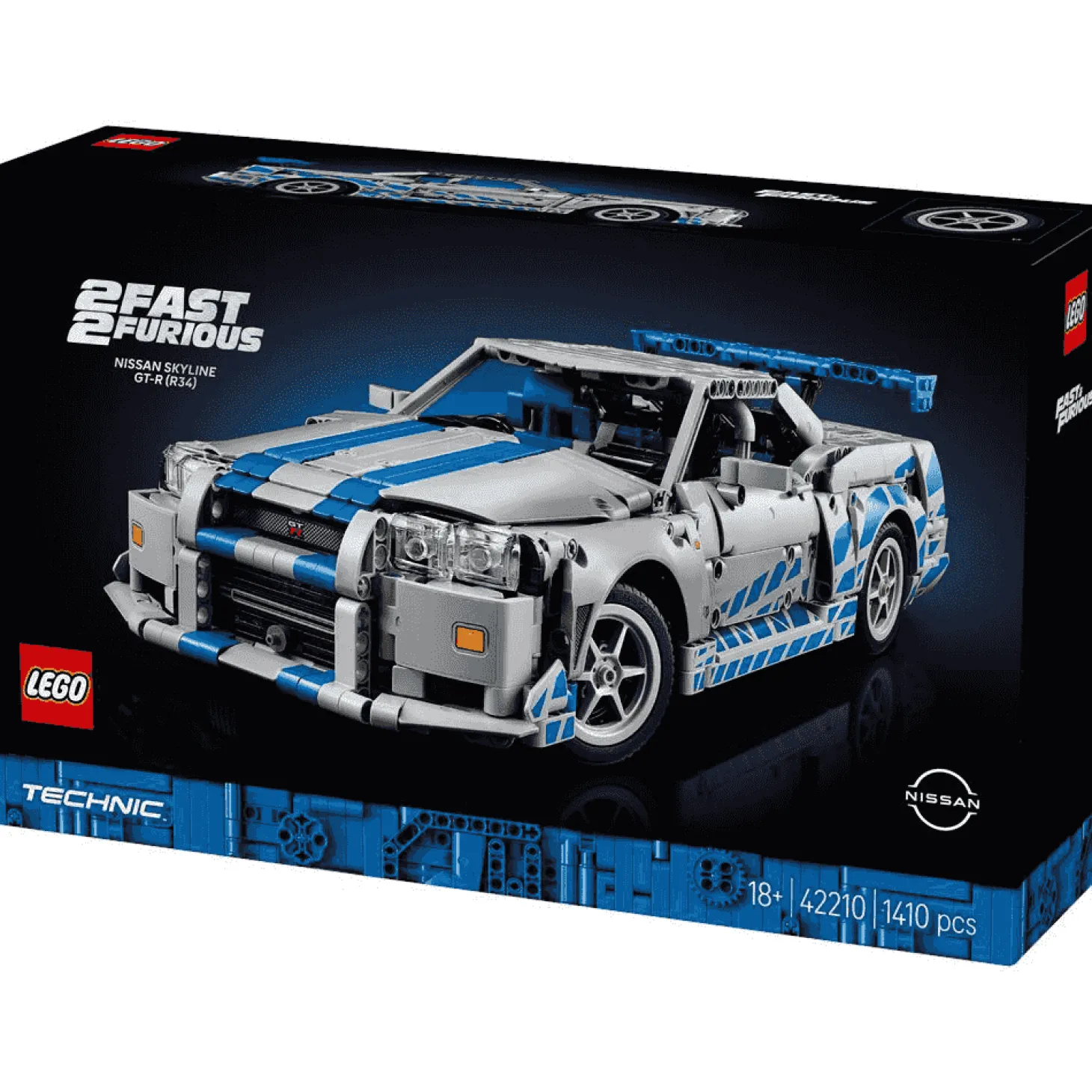 LEGO Technic Coche Nissan Skyline GT-R (R34) de 2 Fast 2 Furious 42210