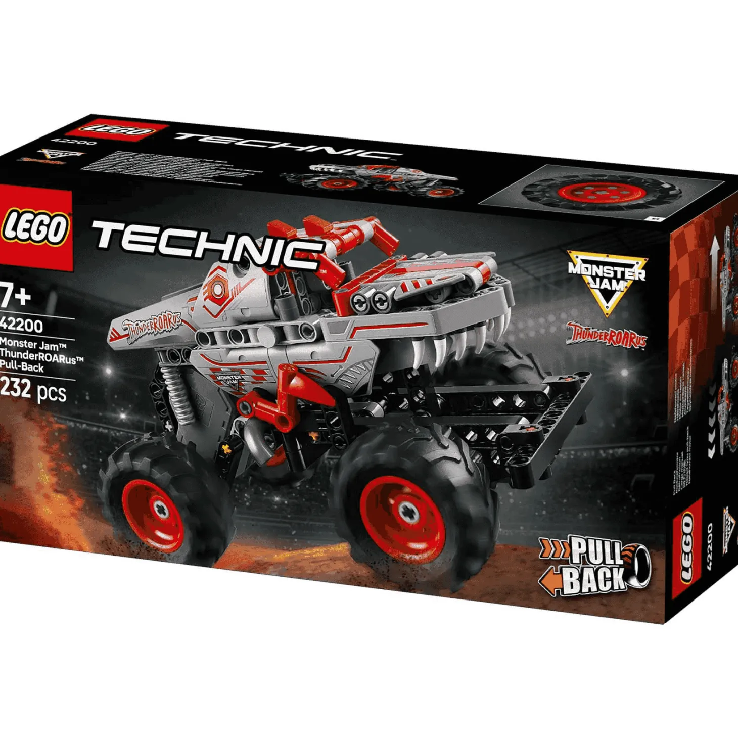 LEGO Technic Monster Jam ThunderROARus con Motor de Carga Manual 42200