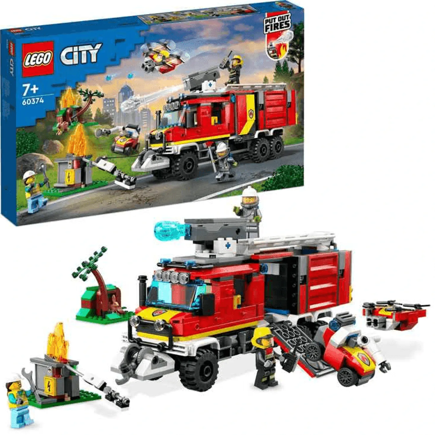 LEGO Unidad Móvil de Control de Incendios