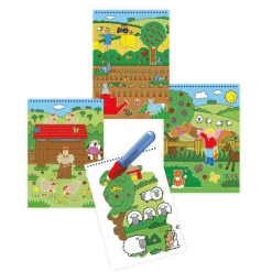 Libreta para Colorear Granja con Rotulador de Agua