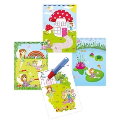 Libreta para Colorear Hadas con Rotulador de Agua