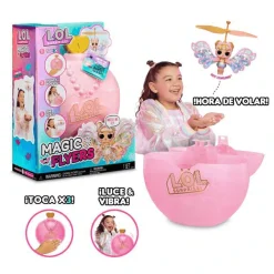 L.O.L. Surprise Muñeca Voladora Magic Wishies - Flutter Star (Alas rosas)