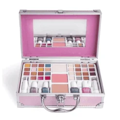 Magic Studio Maletín Colorful – Set completo de maquillaje con sombras, esmaltes y más