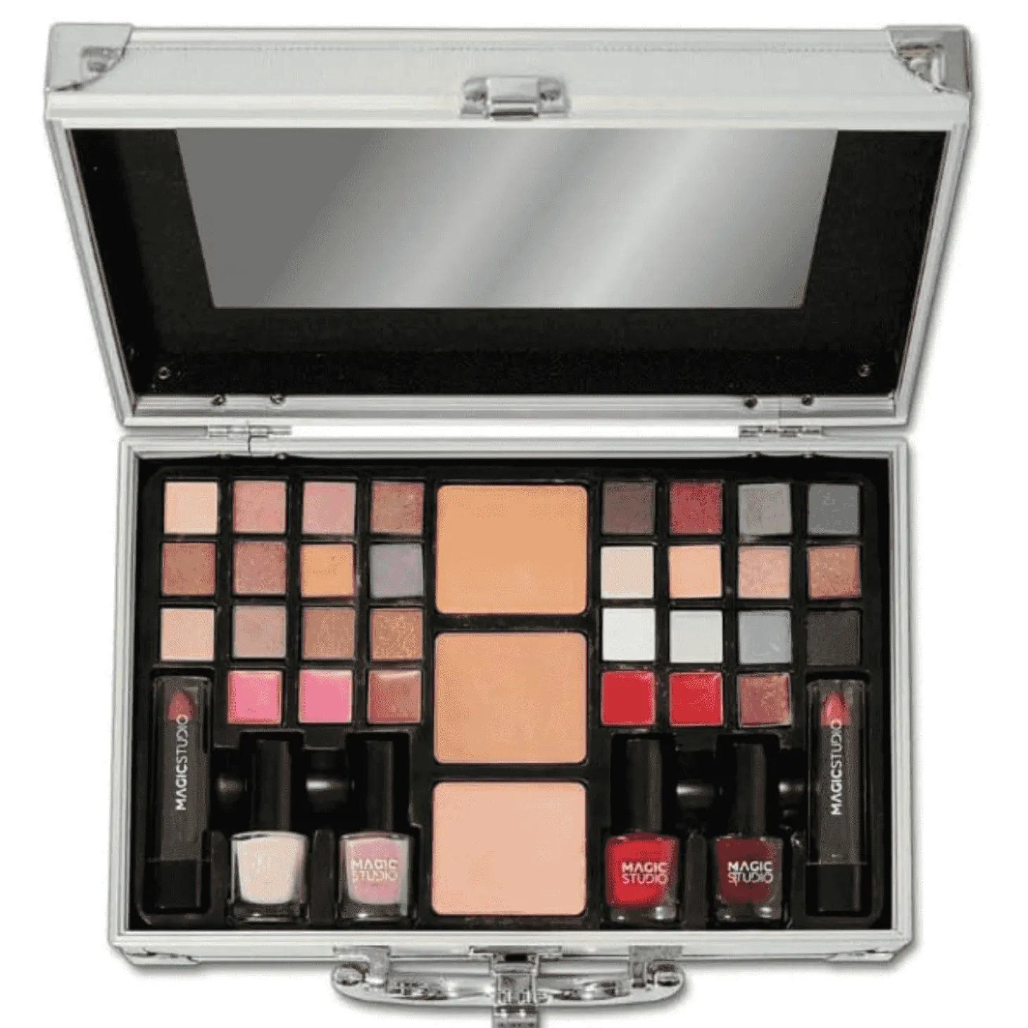 Magic Studio Maletín Plata Perfect Traveller – Set de maquillaje todo en uno para peques