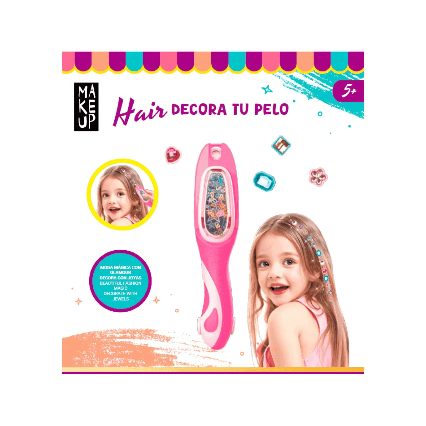 Make Up Planet Hair Decora tu Pelo – aplicador de gemas para el cabello 5+