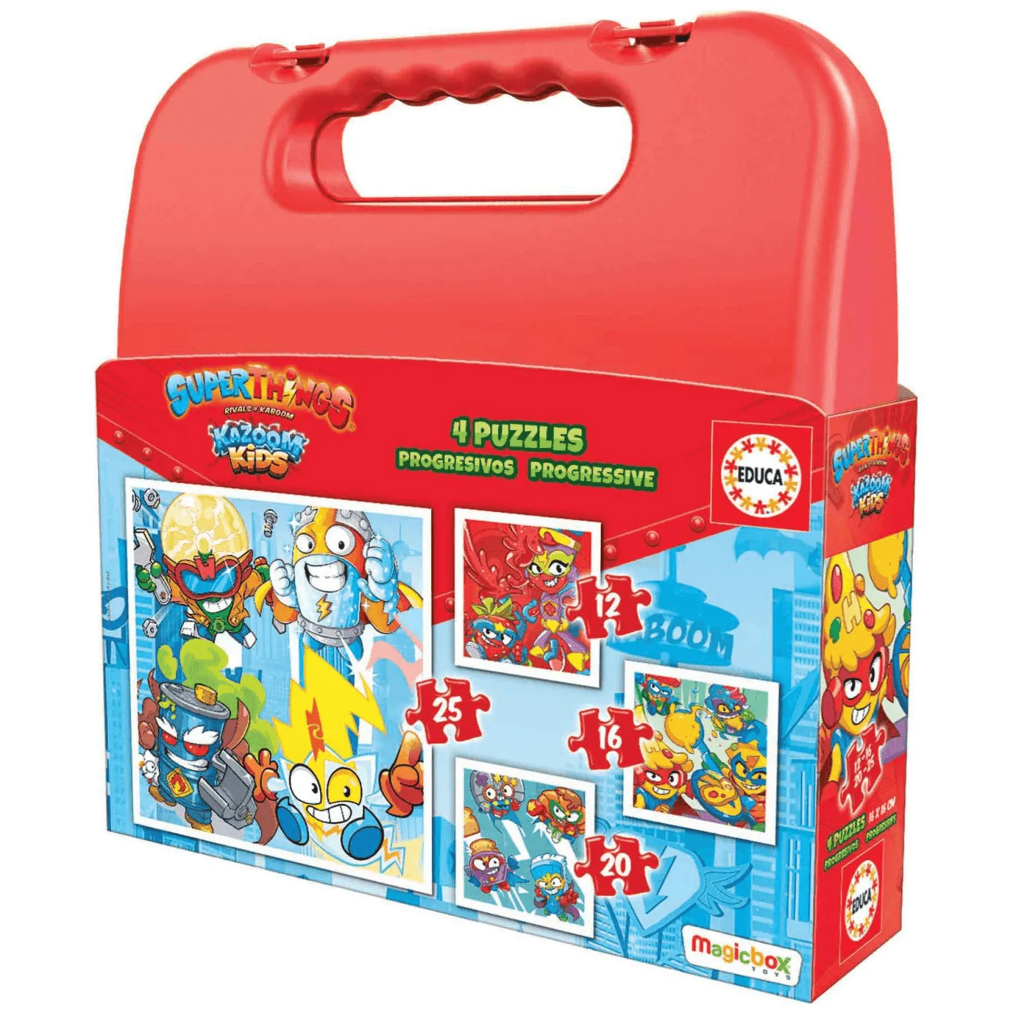 Maleta Puzzles Progresivos Superthings 12 16 20 25