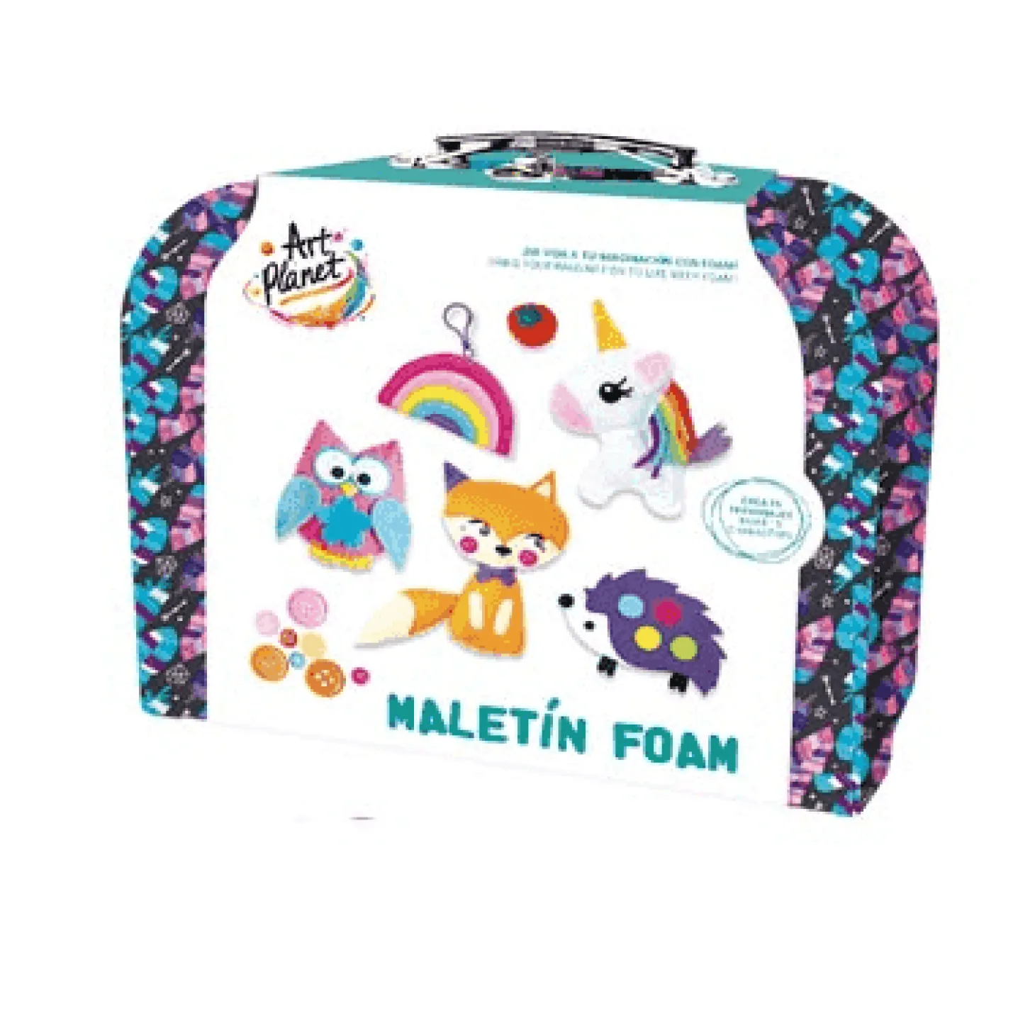 Maletín Foam Art Planet – Crea y cose tus propios personajes (6+)