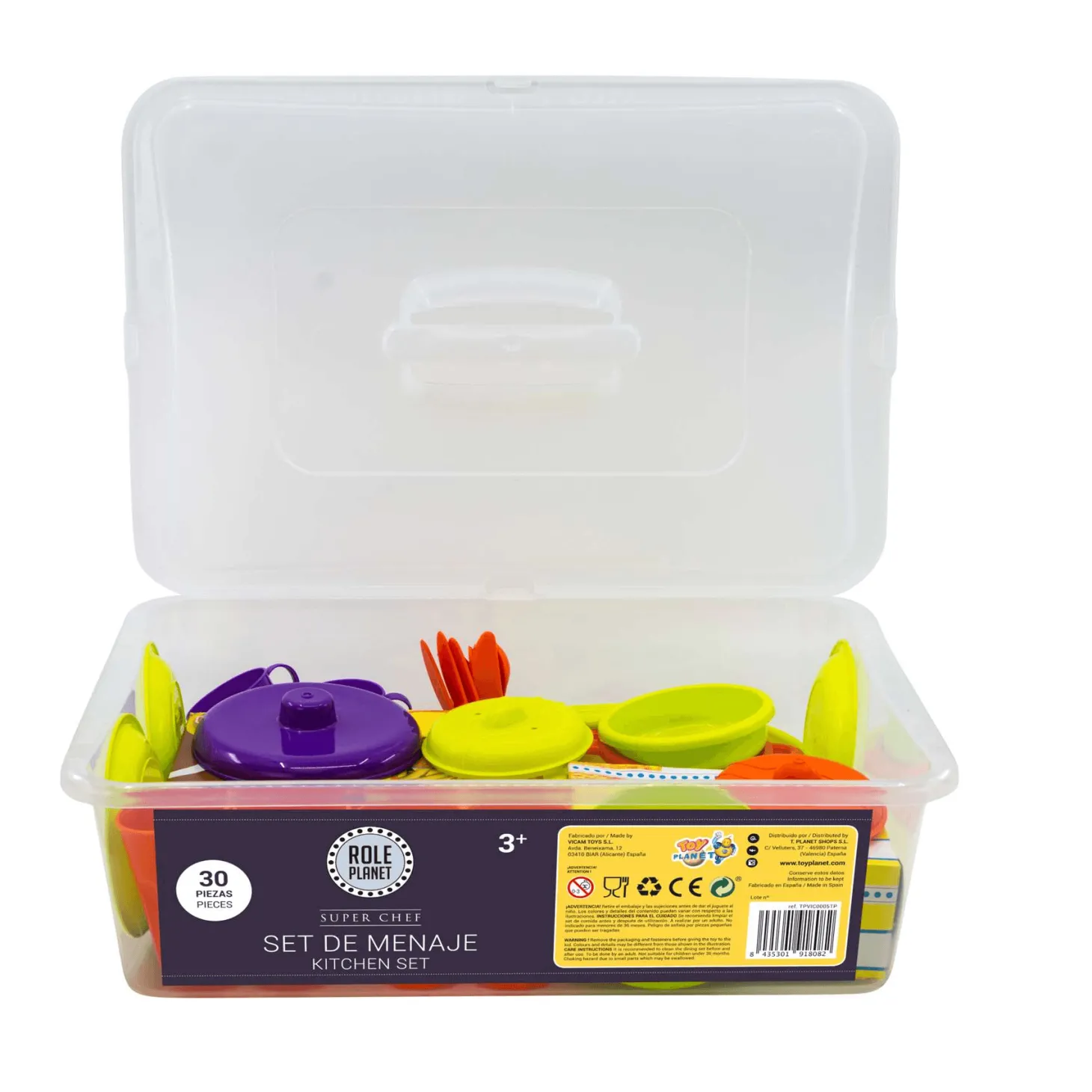 Maletín Menaje 30 Piezas Role Planet