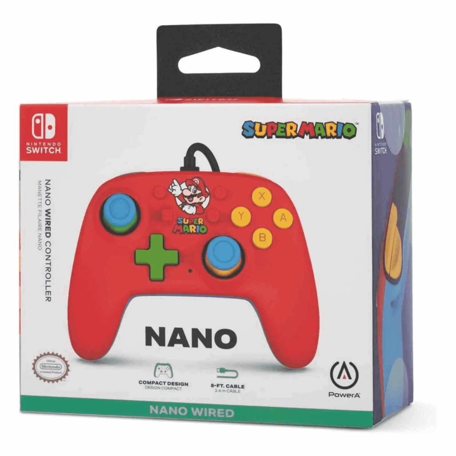 Mando Wired Controller Nano Mario para Nintendo Switch