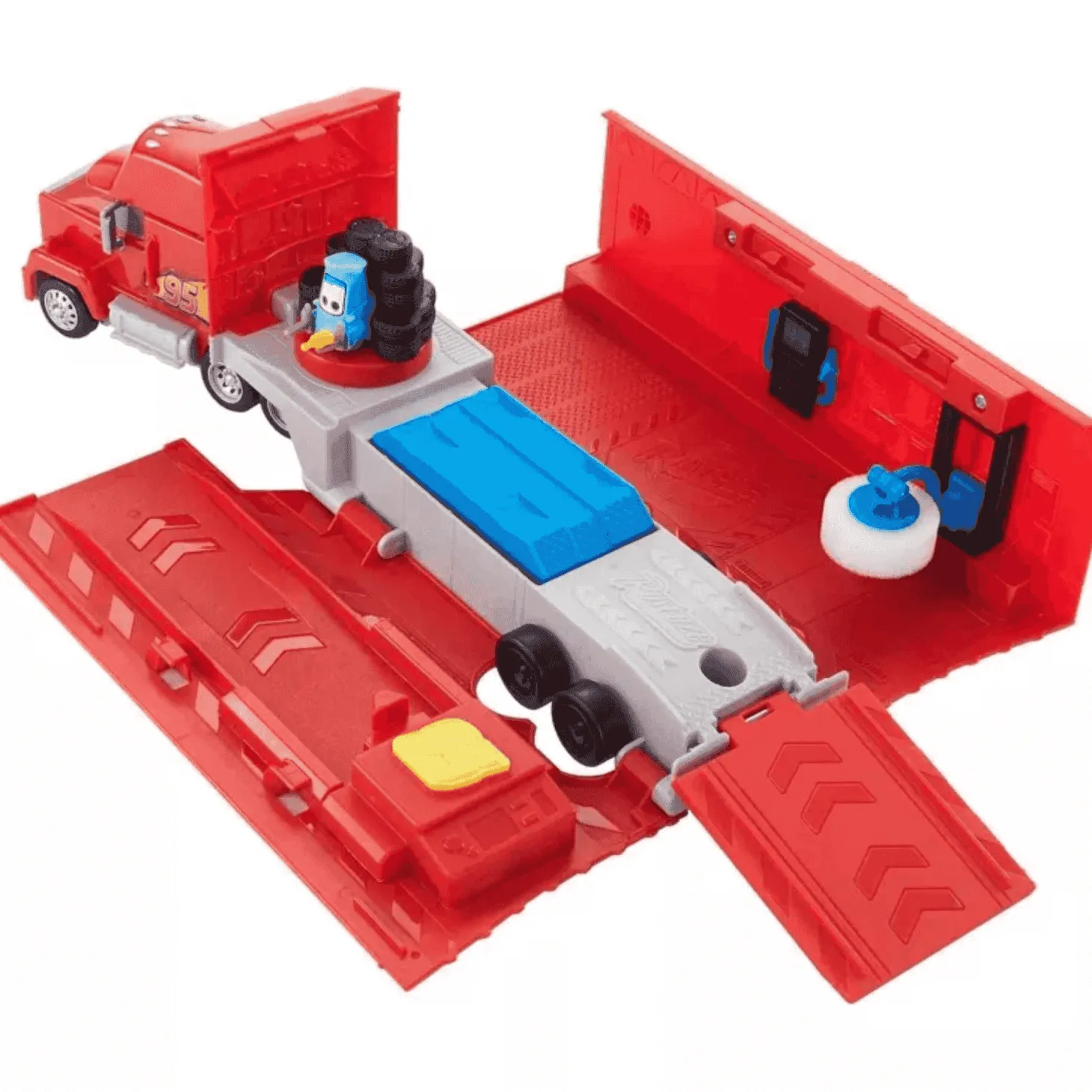 Mattel Cars Camión Mack Convertible Pista para Coches