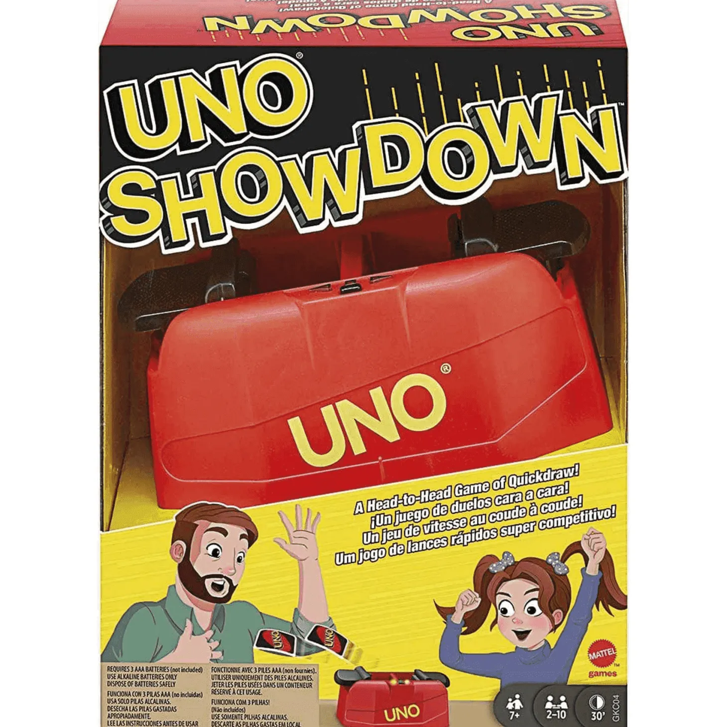 Mattel Games - UNO Showdown juego de cartas 7 años
