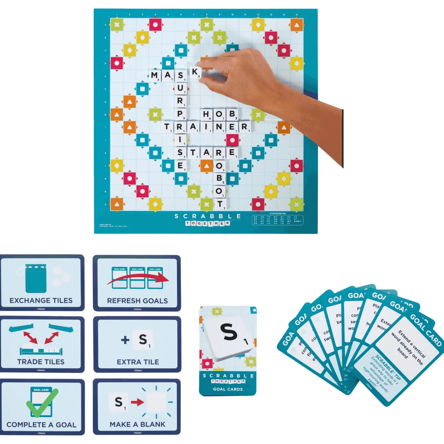 Mattel Games Scrabble 2 Juegos en 1 Juego Mesa
