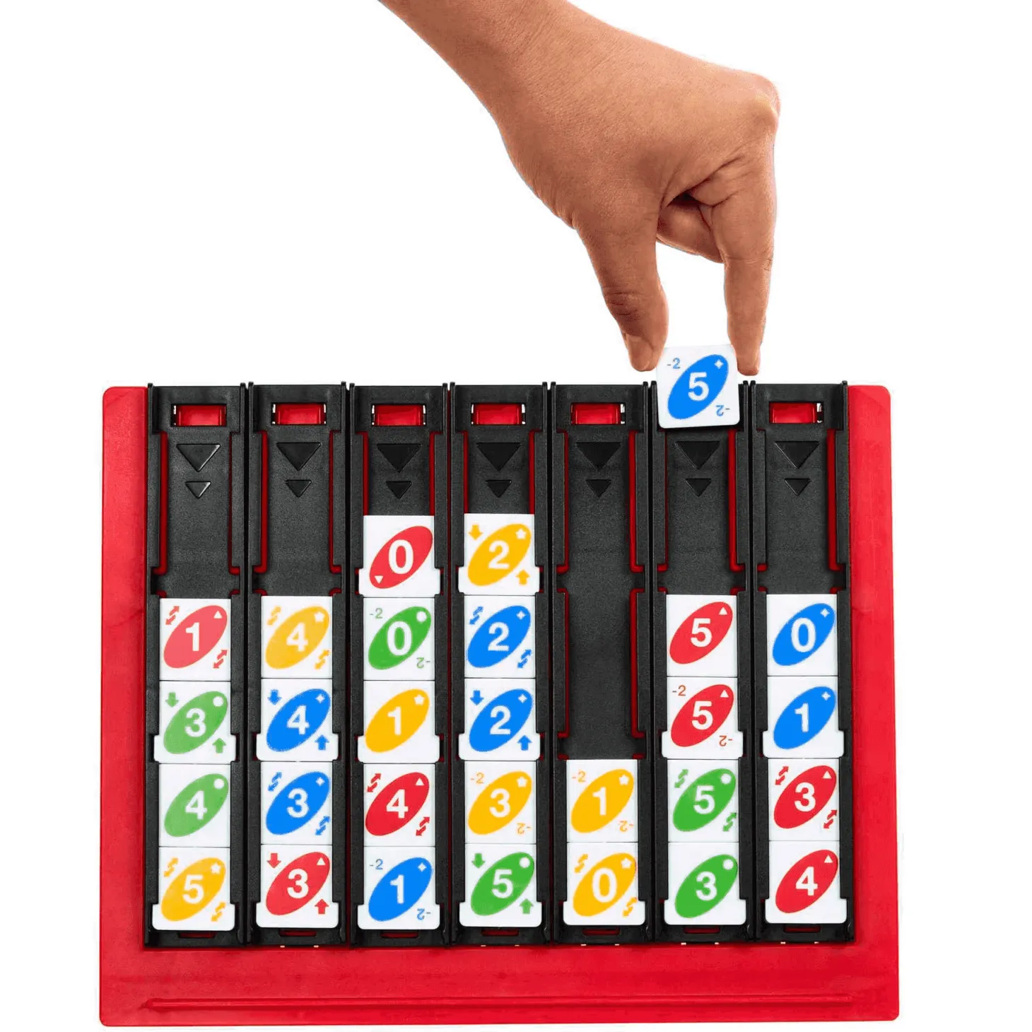 Mattel Games UNO Quatro Juego de mesa cuatro en raya con fichas