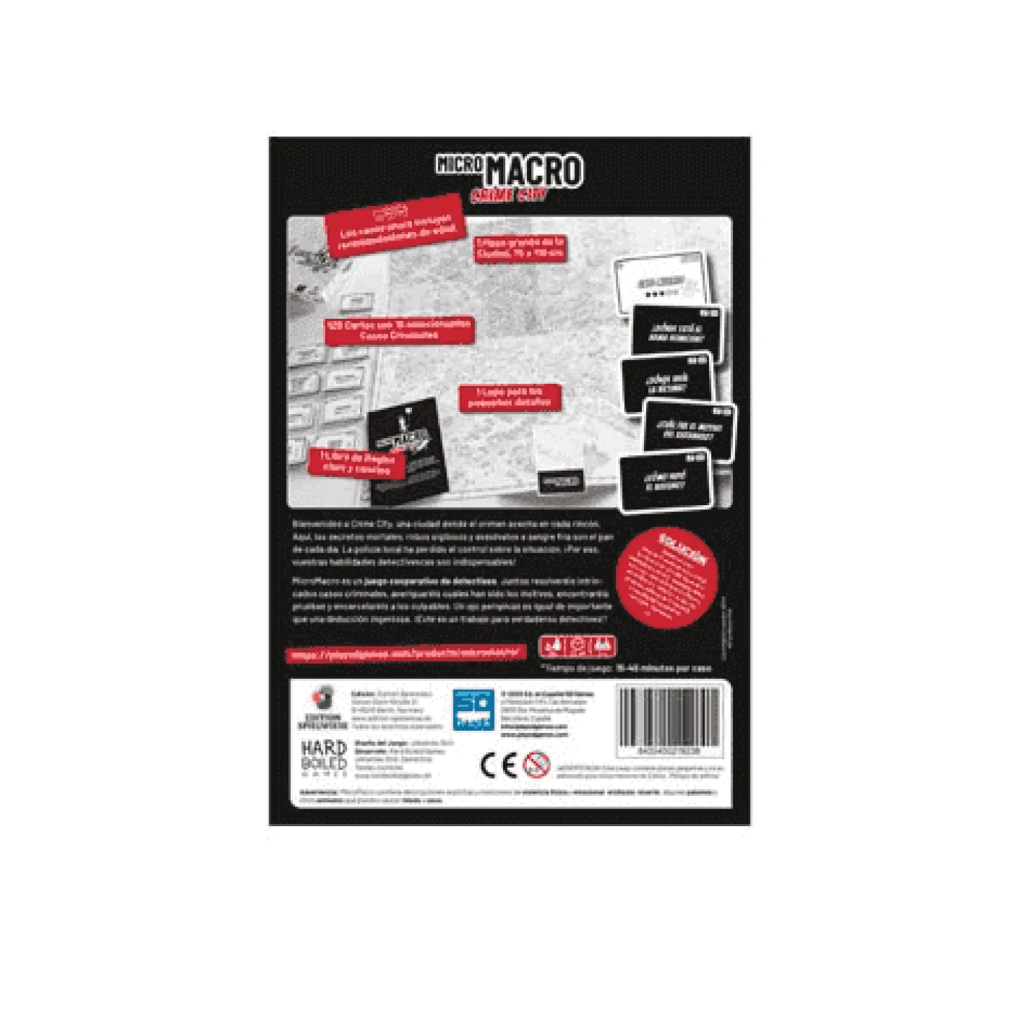 MicroMacro: Crime City – Juego de mesa cooperativo de detectives