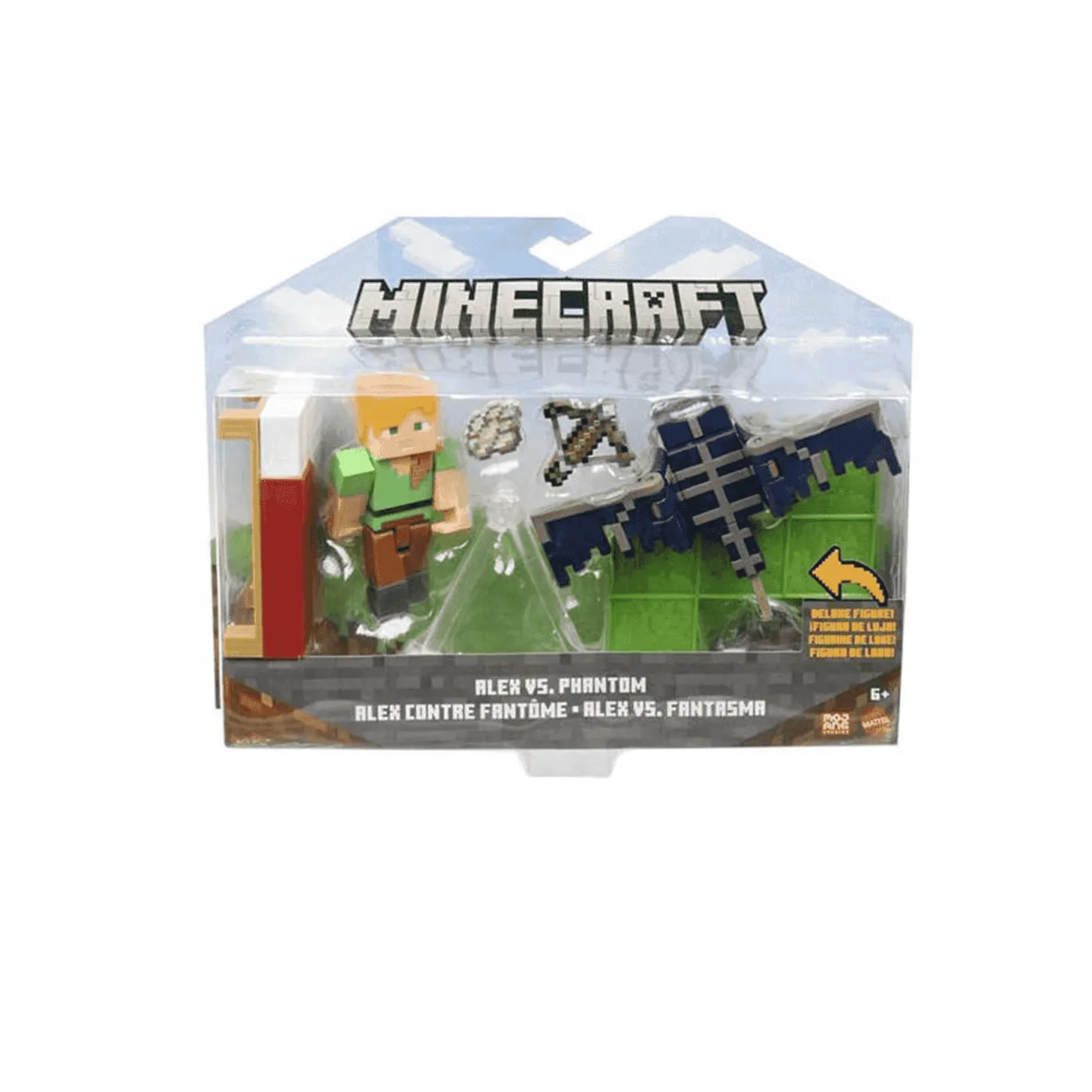Minecraft Pack 2 Figuras Flex vs Fantasma