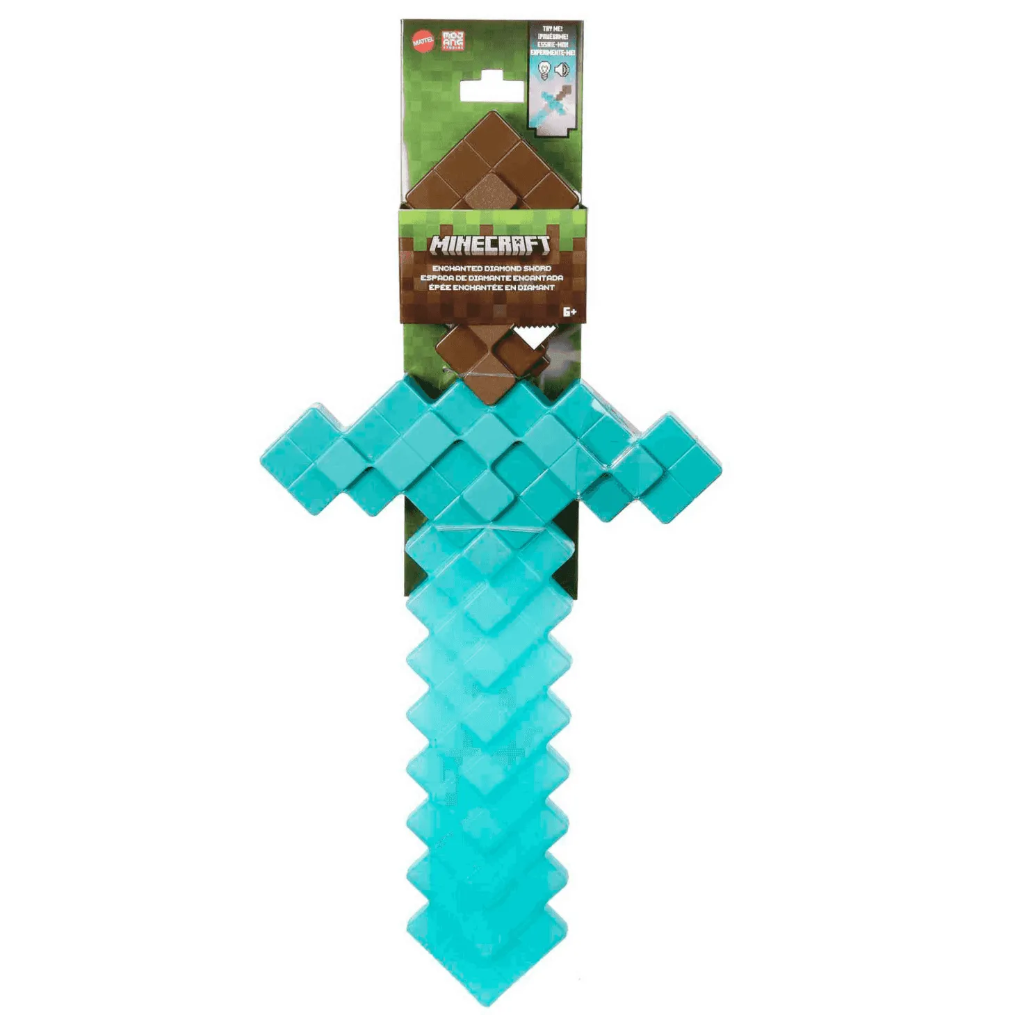 Minecraft Espada de diamante encantada con luces y sonidos juguetes