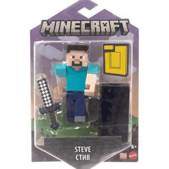 Minecraft Figura Articulada Steve Modelo Azul 8 cm